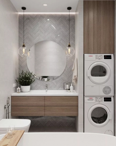 5㎡的卫生间怎么放洗衣机？这35个设计显高级！